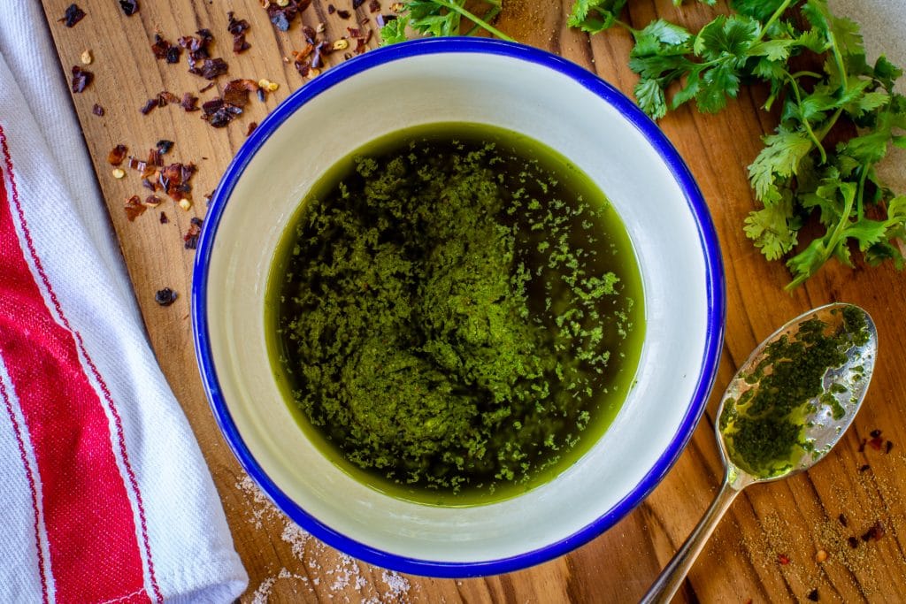 Chimichurri Sauce with Cilantro