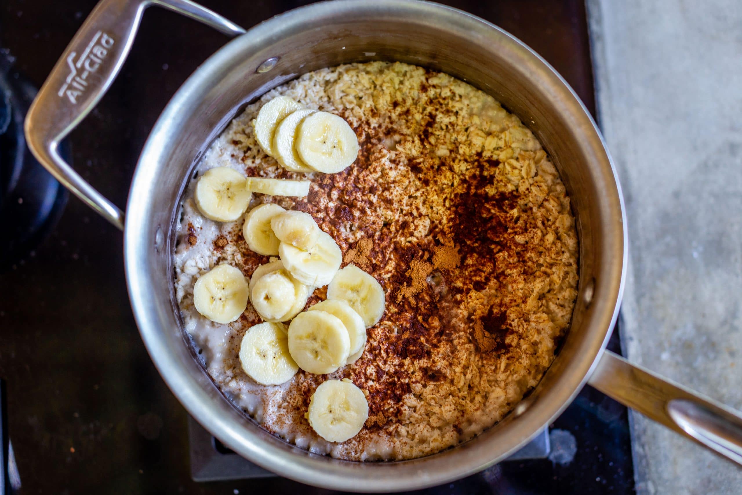 Oatmeal with Almond Milk Ingredients