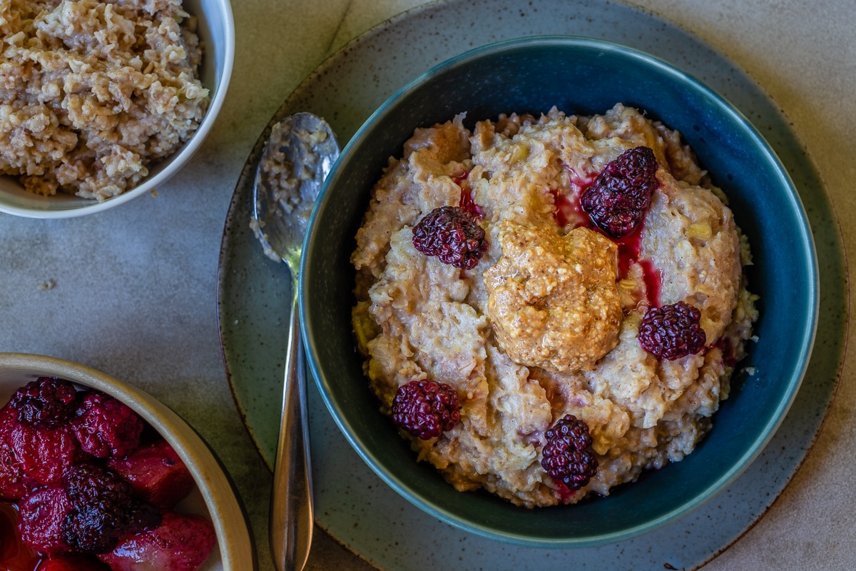 Oatmeal with Almond Milk A Kind Spoon