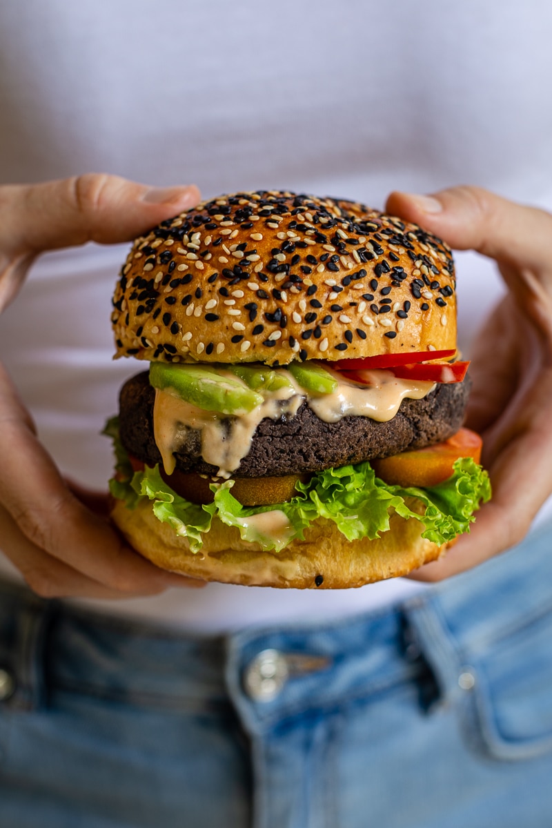 Veggie Burger Easy Recipe A Kind Spoon