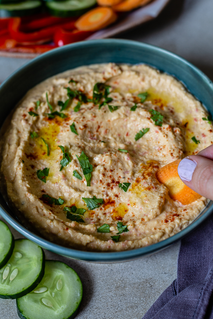 Hummus Recipe with Tahini - A Kind Spoon